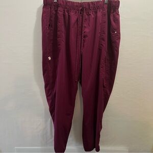 Scrub Star Women’s Wine Plus Size Scrub Pants Womens  3XL scrubs